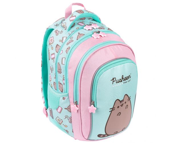 Pusheen Mint školska torba s mačkom, ruksak 40cm