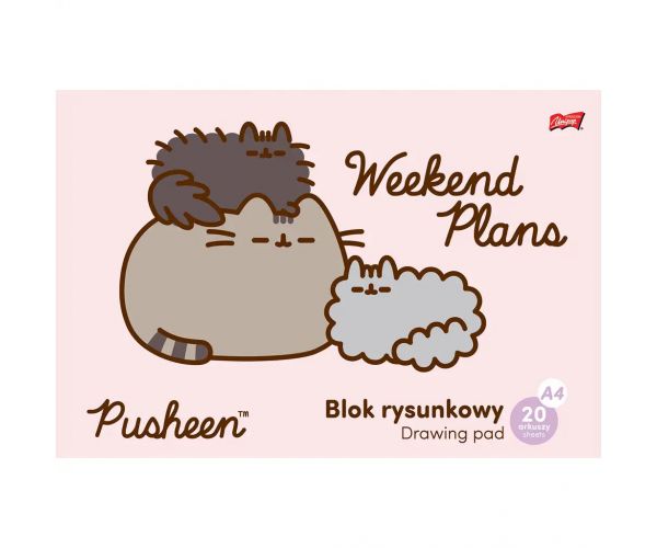 Pusheen bilježnica za crtanje A/4, 20 listova