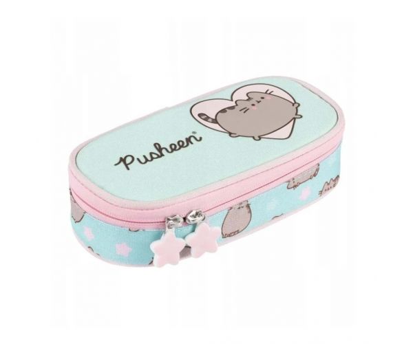 Pusheen plava ovalna pernica 23x9,5x6 cm