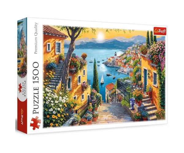 Tengerparti kilátás 1500db-os puzzle - Trefl