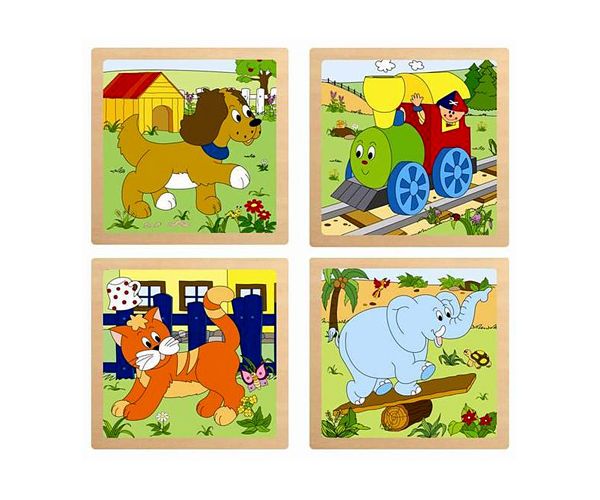 Puzzle za bebe - drvena logička igračka