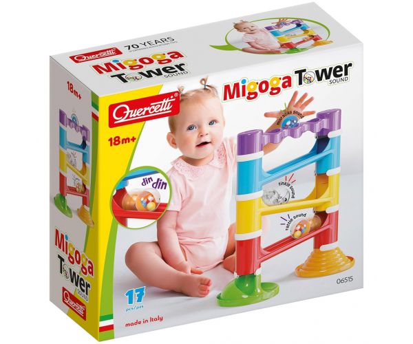 Quercetti: Migoga Tower 17-dijelni set za igru s kuglicama