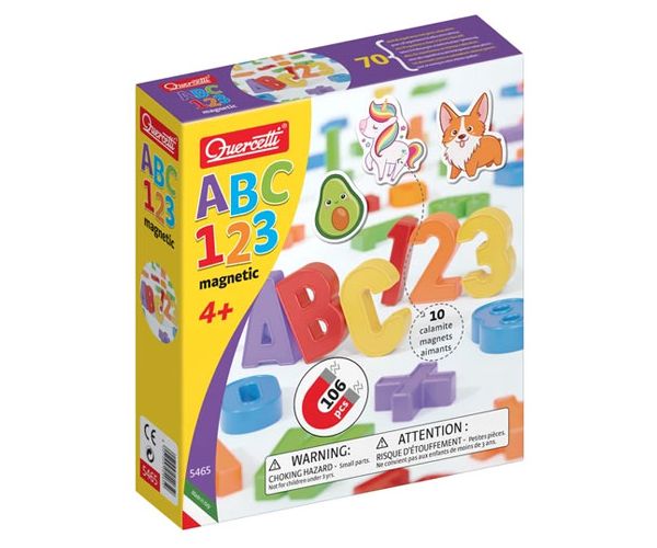 Quercetti: ABC + 123 magnetski set 106kom