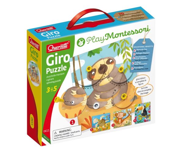 Quercetti: Montessori Giro puzzle set 4kom