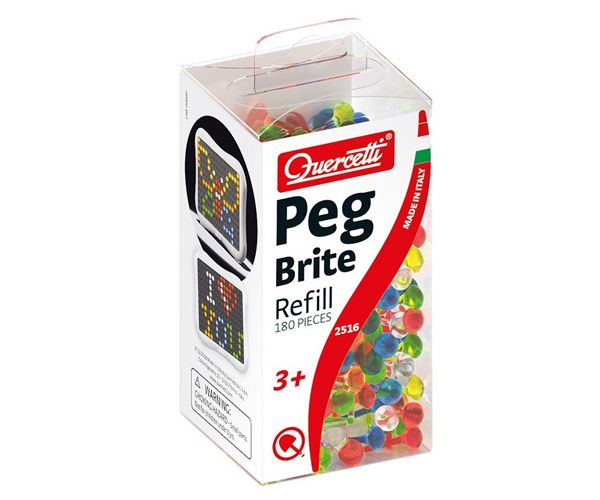 Quercetti: Peg Brite svijetleći kristalni čavlići 180kom
