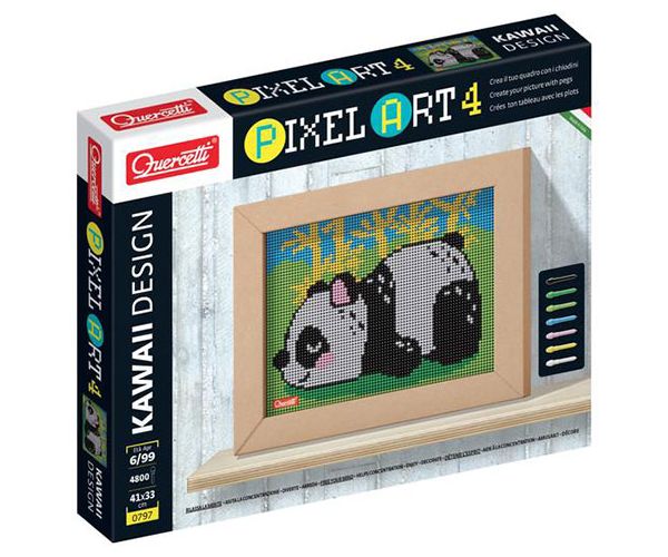 Quercetti: Pixel Art 4 Kawaii Panda čavlići