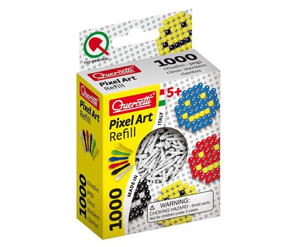 Quercetti: Pixel Art bijeli čavlići 4mm 1000kom