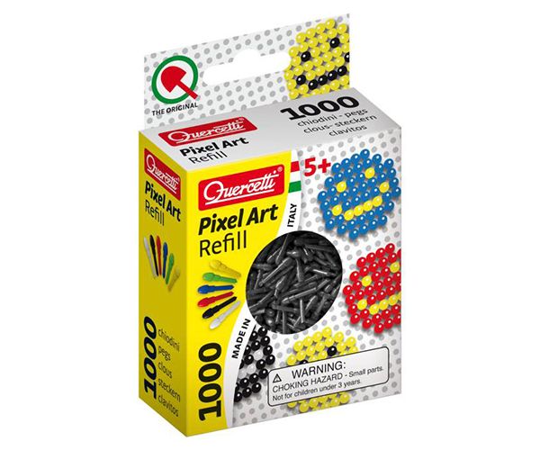 Quercetti: Pixel Art crni čavlići 4mm 1000kom