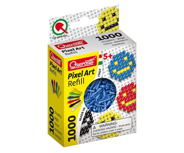 Quercetti: Pixel Art plavi čavlići 4mm 1000kom