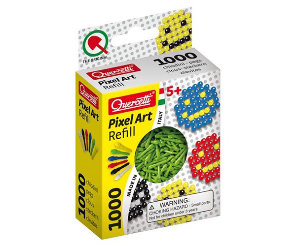 Quercetti: Pixel Art zeleni čavlići 4mm 1000kom