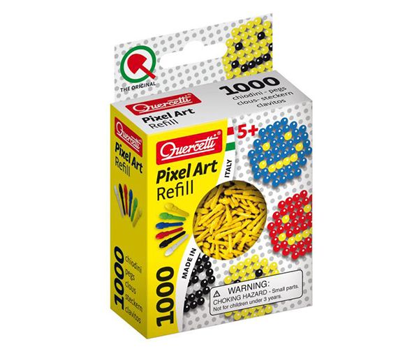Quercetti: Pixel Art žuti čavlići 4mm 1000kom