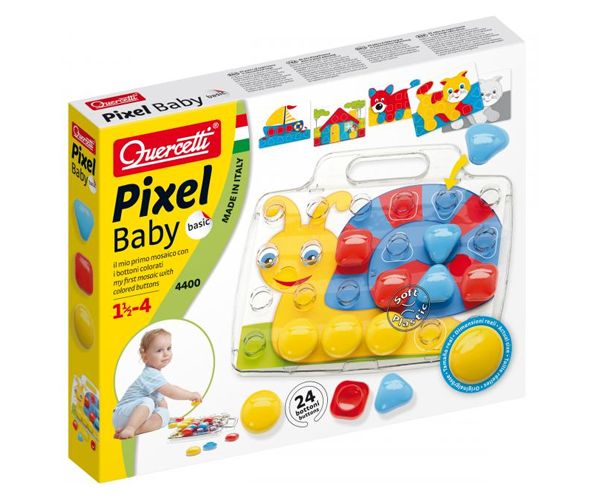 Quercetti: Pixel Baby Basic set velikih čavlića