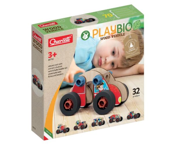 Quercetti: Play Bio sklopljeni mali auto 32 kom