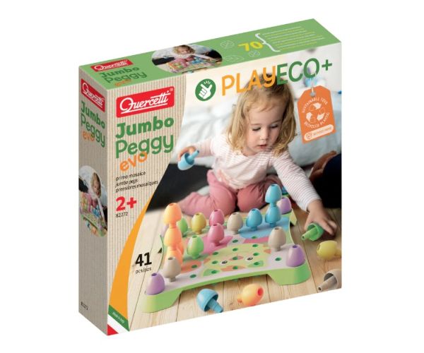 Quercetti: Play Eco Jumbo Peggy Evo 41kom set