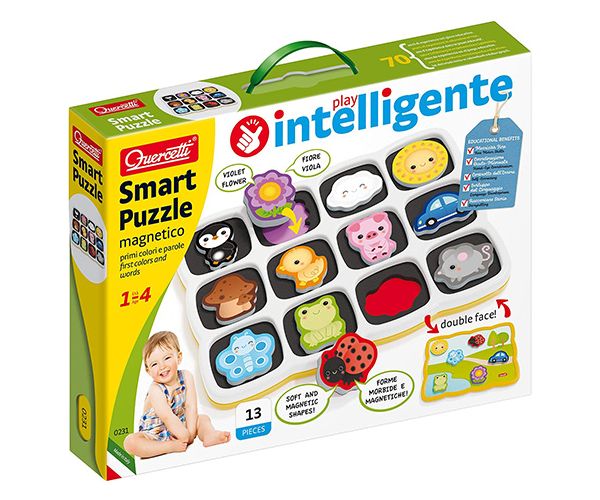 Quercetti: Smart magnetske puzzle Prve riječi i boje