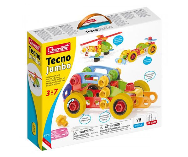 Quercetti: Techno Jumbo vozila set od 76kom