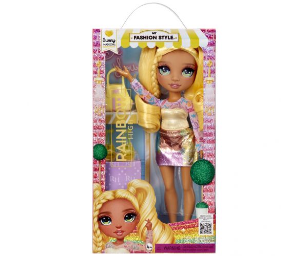 Rainbow High: My Fashion Style Sunny Madison divatbaba kiegészítőkkel