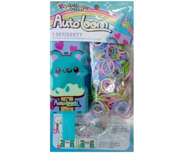 Rainbow Loom: Auto Loom gumikarkötőfűző kezdő szett