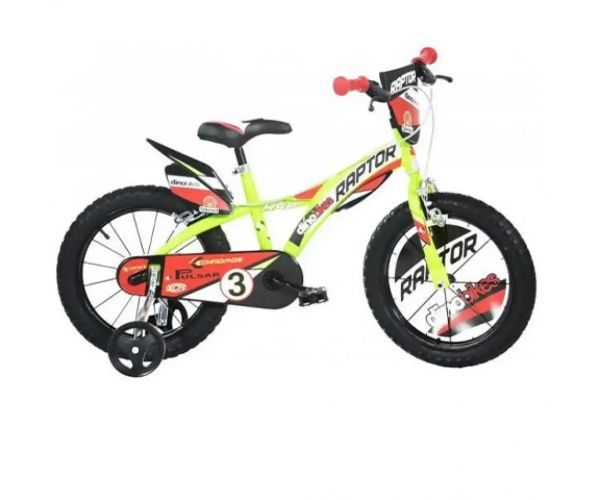 Raptor zöld gyerek bicikli  14-es méretben - Dino Bikes kerékpár