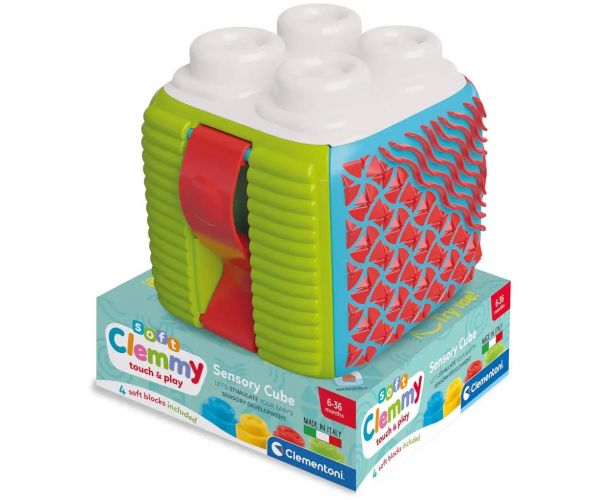 Készségfejlesztő puha kocka bébijáték - Clementoni