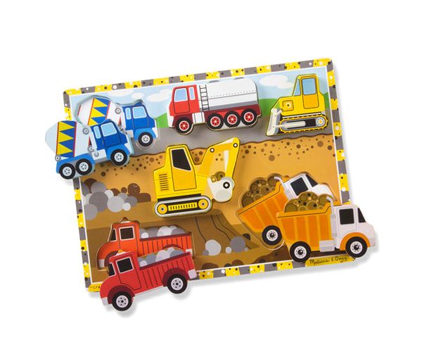 Radni strojevi drveni puzzle - Melissa & Doug