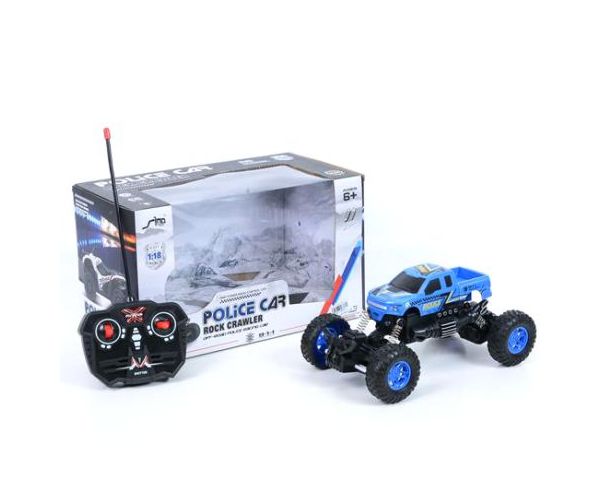 RC Crawler policijski terenac na daljinsko upravljanje 1/18