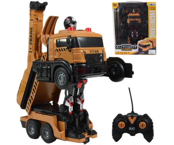 RC daljinski upravljač Autobot Titan Robot Transforming Crane Car 27MHz 26cm