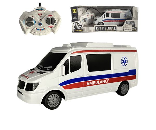 RC daljinski upravljač hitne pomoći sa svjetlom 27MHz 1/32 omjera, 25cm