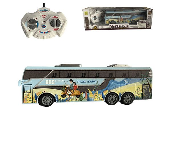 RC daljinski upravljač Travel Holiday City autobus sa svjetlom 27MHz 1/32, omjera 25cm