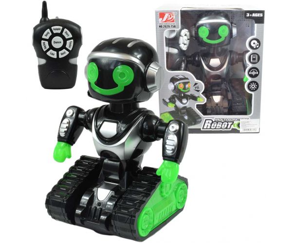 RC Interaktivni daljinski upravljač MacroBot u crno-zelenoj boji sa svjetlom i zvukom 20cm