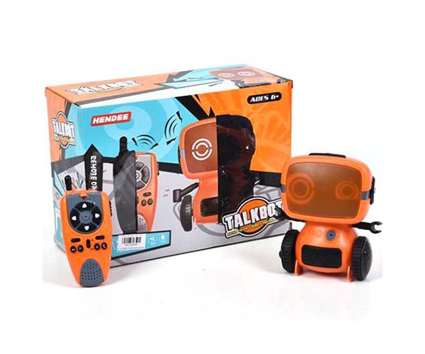 RC interaktivni robot TalkBot s walkie-talkiejem u narančastoj boji 2.4GHz