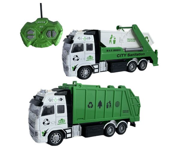 RC Kamion za prijevoz otpada ili kontejnera na daljinsko upravljanje sa svjetlom 27MHz 1/36 20cm u d