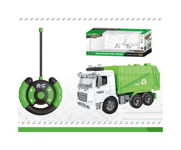 RC Kamion za selektivno prikupljanje otpada na daljinsko upravljanje sa svjetlom 1/14