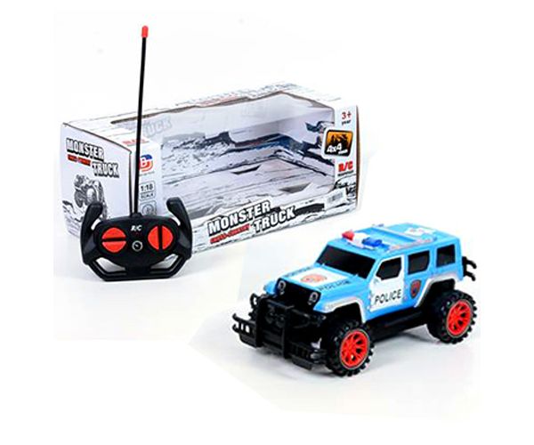RC policijsko vozilo na daljinsko upravljanje sa četiri funkcije 1/18