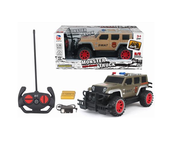 RC SWAT terenac na daljinsko upravljanje sa četiri funkcije 1/18