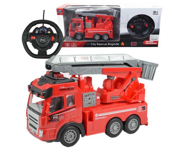 RC Vatrogasno vozilo na daljinsko upravljanje s podiznom košarom sa svjetlosnim efektima 1/43 omjer