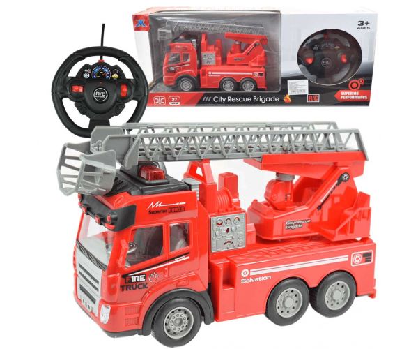 RC Vatrogasno vozilo na daljinsko upravljanje s podiznom košarom sa svjetlosnim efektima 1/48 omjera