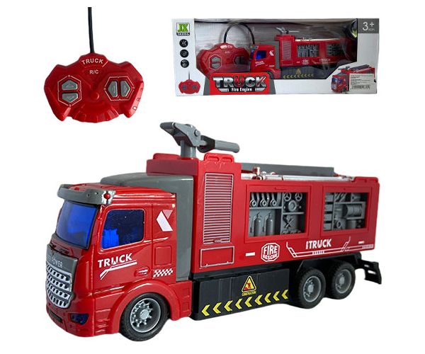 RC Vatrogasno vozilo na daljinsko upravljanje sa svjetlosnim efektima u omjeru 1/48 19 cm