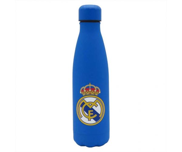 Real Madrid Rozsdamentes duplafalú kék acél kulacs 500ml-es