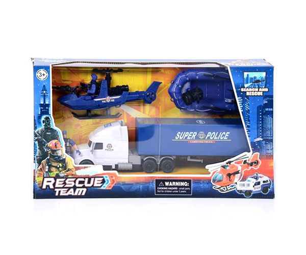 Rescue Team policijski set sa gumenim čamcem