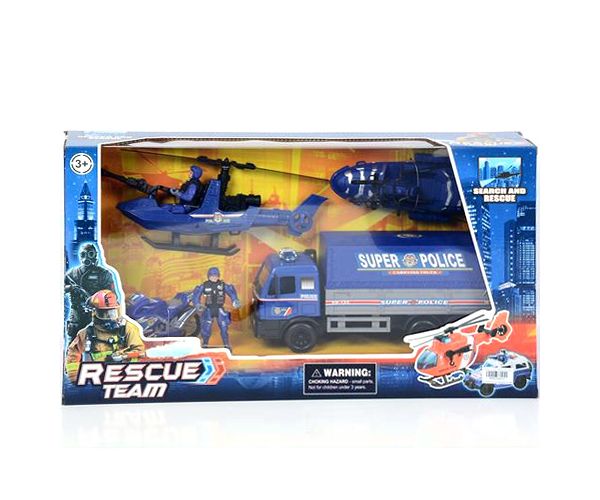 Rescue Team policijski set sa motorom