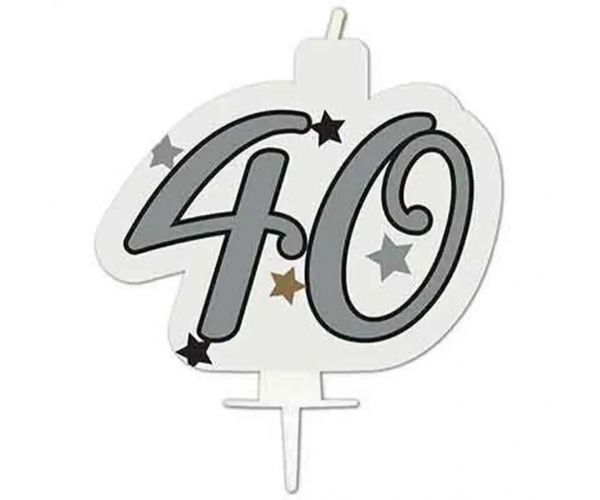 Szülinapi számgyertya - 40-es szám