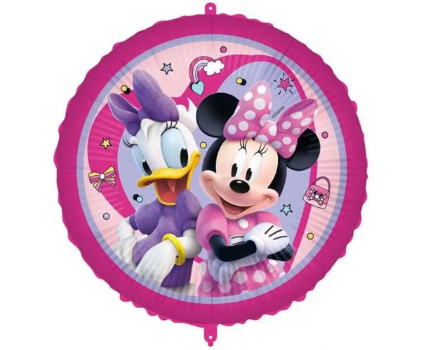 Ružičasti folija balon s uzorkom Minnie i Daisy, 46 cm