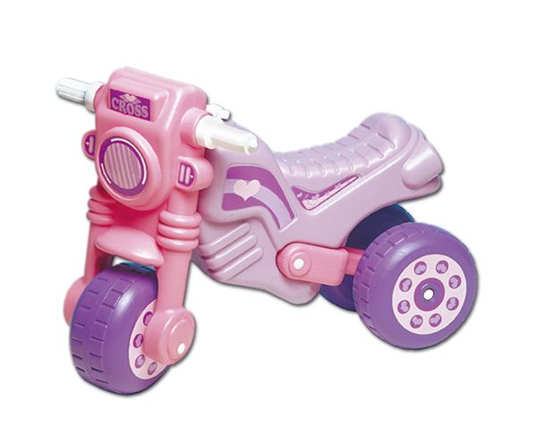 Ružičasti cross motor koji se tjera nogama - D-Toys