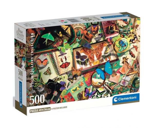 A lepkegyűjtő 500db-os HQC kompakt puzzle - Clementoni