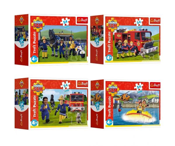 Sam a tűzoltó készenlétben 54db-os mini puzzle több változatban - Trefl