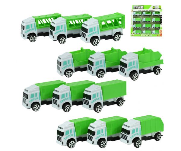 Sanitation Truck: Set od 12 kamiona za prijevoz otpada 1/64