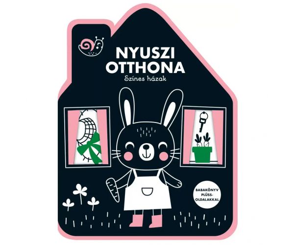 Színes házak - Nyuszi otthona babakönyv plüss oldalakkal
