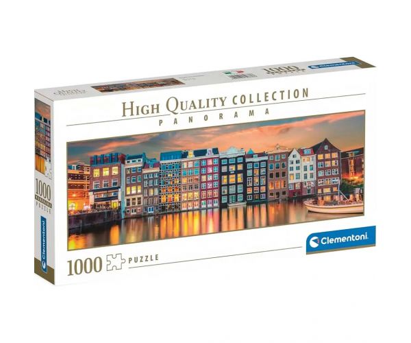 Színes Amszterdam HQC 1000db-os Panoráma puzzle - Clementoni