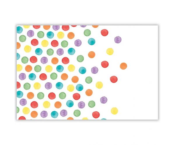 Színes pöttyös műanyag asztalterítő – 120x180 cm